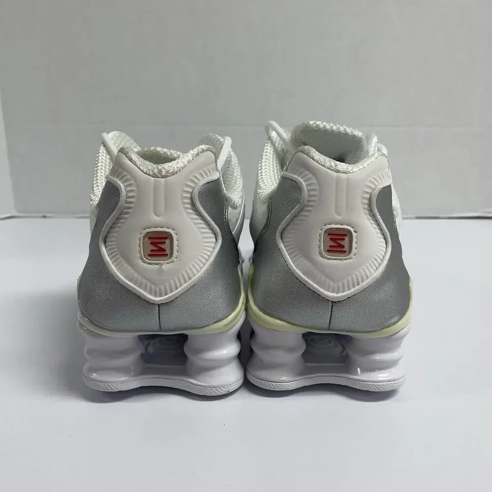 Nike Wmns Shox TL White Silver 2023 AR3566 100 Size 9.5 Women Vintage Yellowing